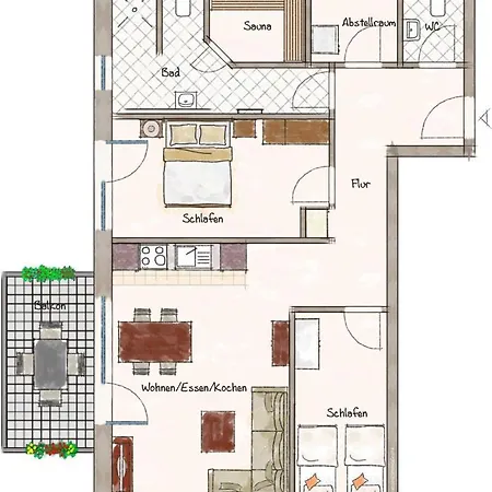Haus Hohe Geest Hg10 아파트 *